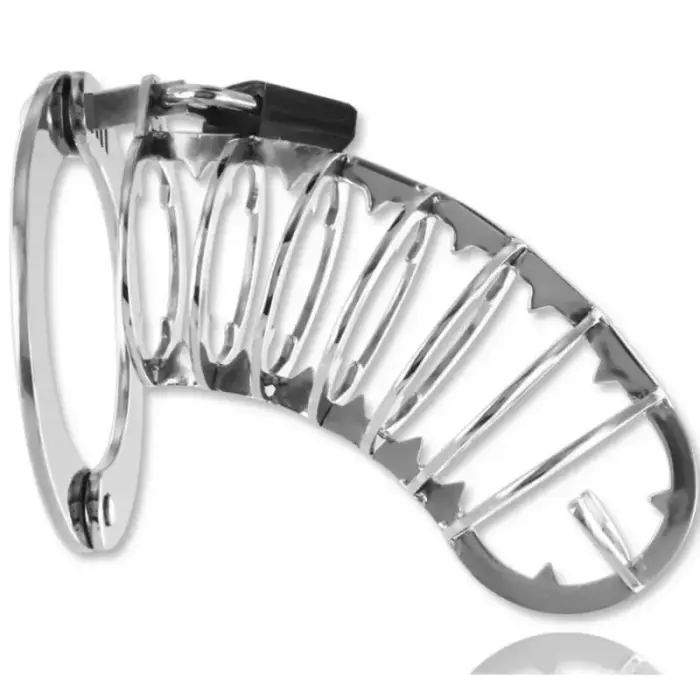 METAL HARD Анатомическая клетка целомудрия из нержавеющей стали 14 см