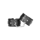 Plush Bonded Leather Ankle Cuffs - With Adjustable Straps Foto 2