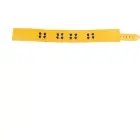 Adjustable Yellow Leather Collar – 5.5 cm — Photo 4
