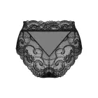 OBS Elizenes Lace Panties with Metal Pendant and Ribbon Detail – Black – S/M — Photo 4