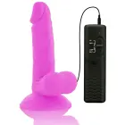 Diversia lankstus vibruojantis dildo – 17 cm (6.7″) – violetinis — Nuotrauka 3