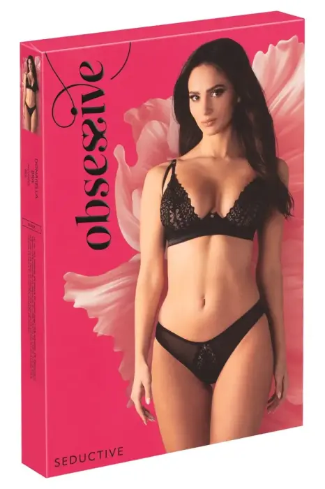Obsessive Donarella бюстгальтер с косточками – чёрный – XL/2XL