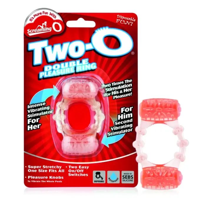 The Screaming O The Two-O Dual Motor Wireless Intimate Ring – Blue