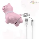 Intense Puppy Point Pink – kompakts klitora stimulators ar piesitiena funkciju – 11.5 cm (4.5″) – rozā — Foto 5