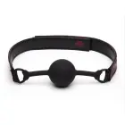 Fifty Shades of Grey Sweet Anticipation Adjustable Silicone Ball Gag – Black/Red — Photo 2