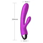 Violets truša pulsējošs vibrators ar sildīšanas funkciju — Foto 6