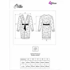 Livco Corsetti Mostina LC 90641 чёрный халат с цветочным узором — Фото 5