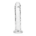 Taisns reālistisks dildo ar piesūcekni – 14.5 cm (5.7″) – Caurspīdīgs Foto 6