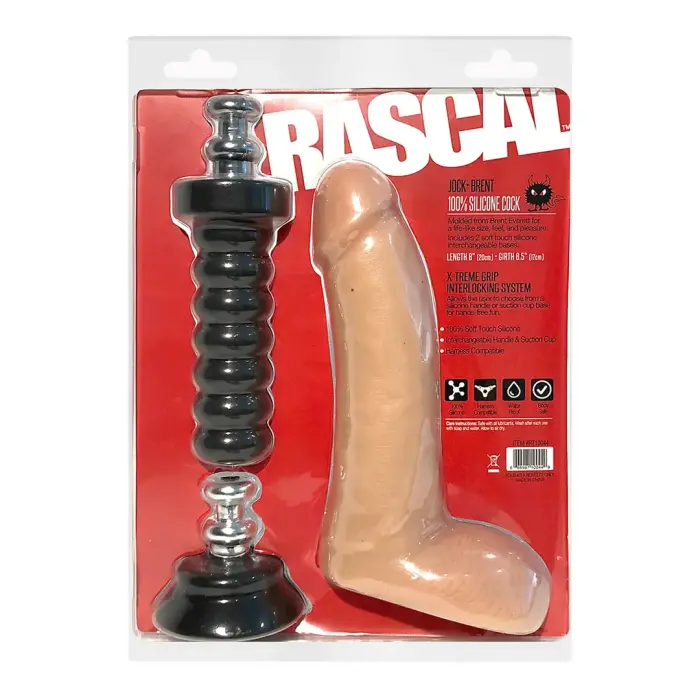 Jocks Brent silikoonist dildo – 20 cm (8″) – nahavärv