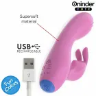 ONINDER Cute Love Bunny truša vibrators – 14.5 cm (5.7″) – rozā — Foto 5