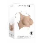 Gender X Undergarments Plate силиконовый жилет с грудью – чашка C – светлый телесный — Фото 1