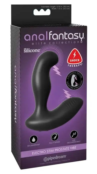AFE Electro Stim Intimate стимулятор простаты – 13.3 cm (5.2″) – Черный