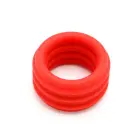 2 in 1 Silicone Cockring & Stretcher – Red — Photo 4