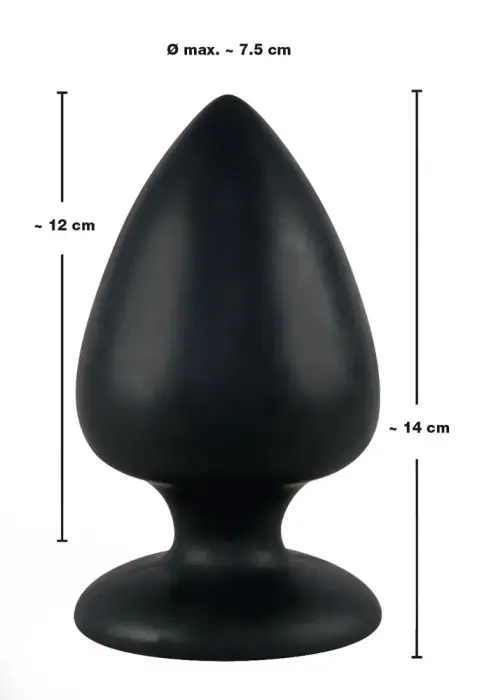 Black Velvets Extra analinis kištukas – 14 cm – Black Photo