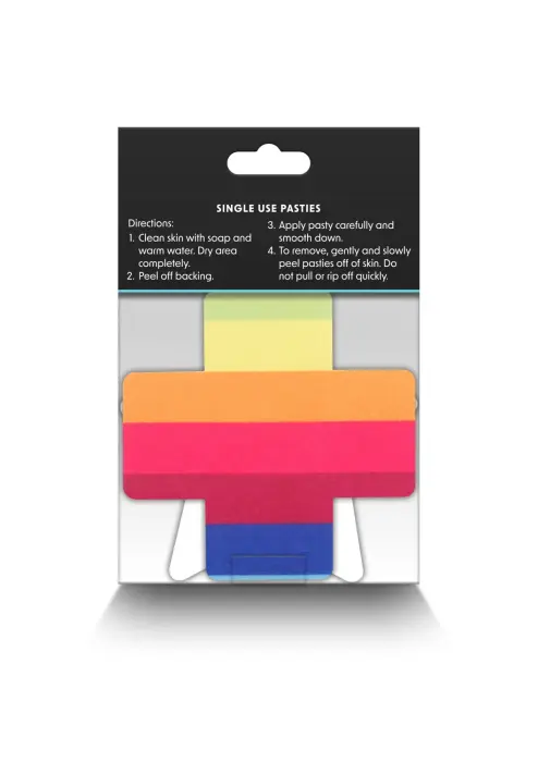 NS Novelties Pasties Krusts & Zvaigzne 2 Pāri – Daudzkrāsains Foto 3