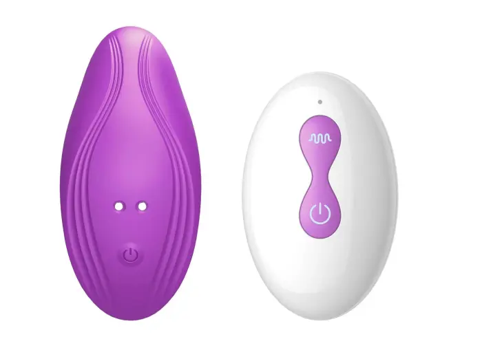Ultrathin valkājams mini vibrators ar tālvadību – 12 cm (4.7″) – violets Foto 3