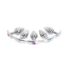 Aluminium Handle Anal Plug with Clear Gem – 7 cm (2.8″) — Photo 6