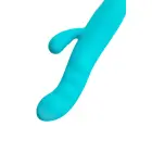 JOS MERRY-SWI Rotējošs truša vibrators ar klitora stimulatoru – 21 cm (8.1″) – zils — Foto 12