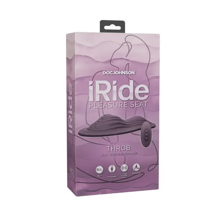 iRide Pleasure Seat Throb – Rechargeable with Wireless Remote – Purple