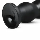 BUTTR Tactical III didelis gyslotas analinis kištukas su plokščiu siurbtuku – 18.5 cm – Juodas — Nuotrauka 5