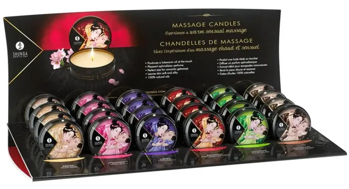 Shunga Mini Massage Candle Set – 24 pcs