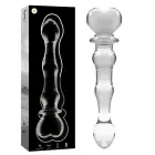 Ibiza Nebula Series Model 21 stikla dildo – 20.5 cm (8″) – Caurspīdīgs — Foto 1