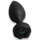 Power Escorts Princess Anal Plug with Remote Control and Rose Design – 10 Vibration Modes – 10.3 cm – Black — Photo 6