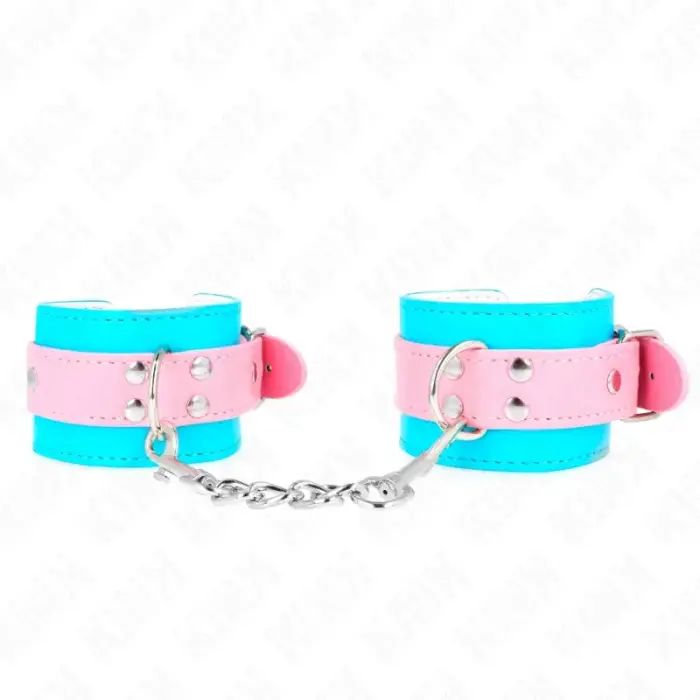 KINK Cute регулируемые фиксаторы для запястий – синий/розовый – 16-28см
