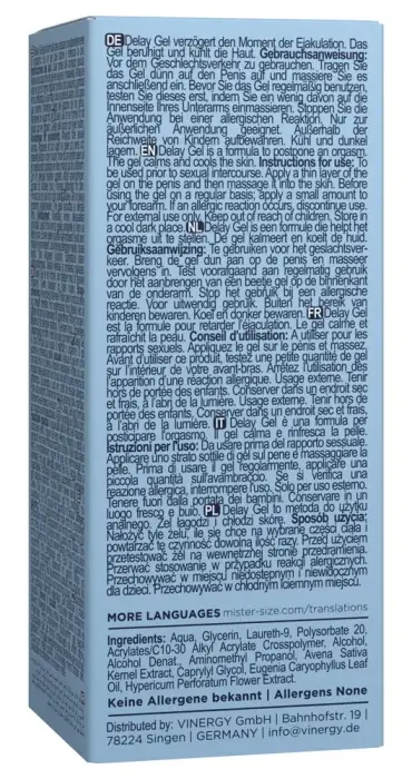 Mister Size Delay Gel – 50 ml Photo