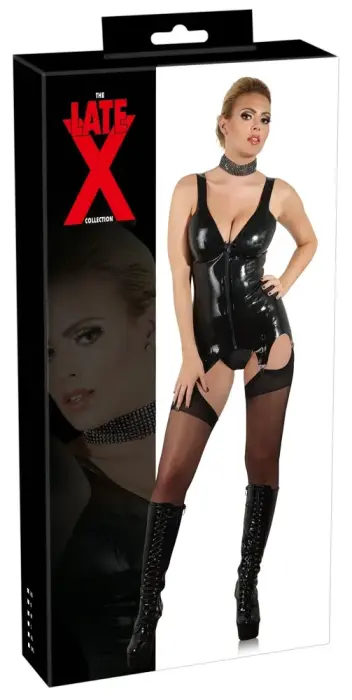 Latex Strapshemd – чёрный – M
