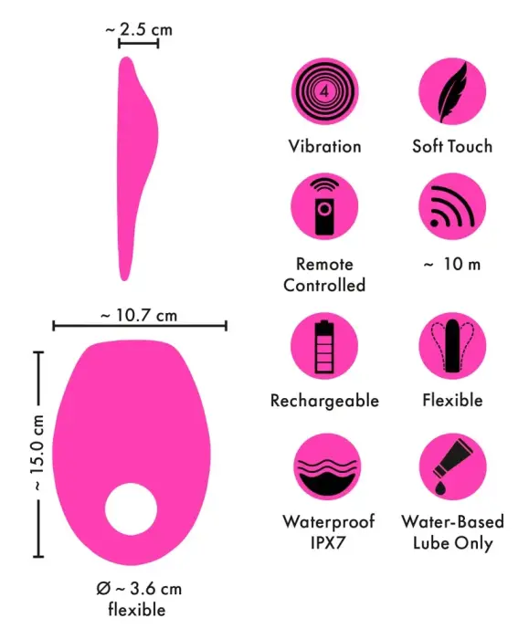 Couples Choice Grinding Cushion – Vibrators ar tālvadību Foto 13