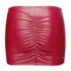 Cottelli Party – matte look mini skirt with ruffled back – red – XS — Photo 8