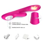 Spark sildošais G-punkta vibrators ar klitora stimulatoru – 22.4 cm (8.8″) – rozā — Foto 6