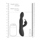 Niva rotējošs truša vibrators – 18 cm – melns — Foto 9