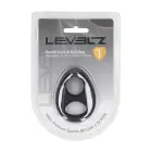 LEVELZ Double Cock and Ball Ring – Black — Photo 1