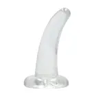 Nerealistisks dildo ar piesūcekni – 11.5 cm (5″) – Caurspīdīgs Foto 5