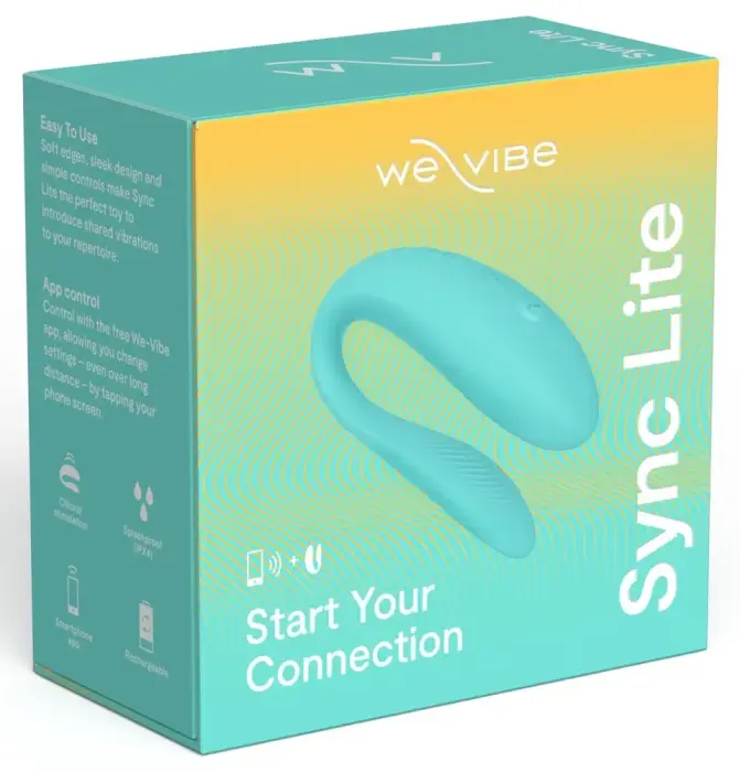 We-Vibe Sync Lite Aqua App-Controlled Wearable Couples Vibrator – Blue