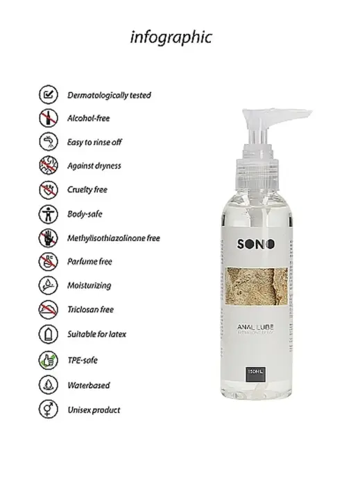 SONO analinis lubrikantas vandens pagrindu – 150 ml Photo
