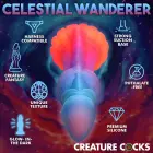 Galactic Creature tamsoje šviečiantis dildo – 23+ cm (10.5″) – spalvotas — Nuotrauka 9