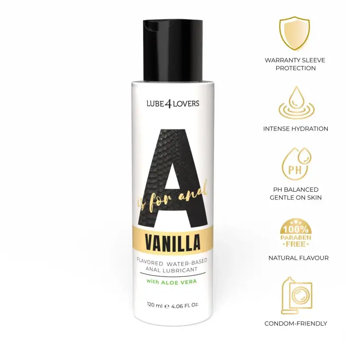 A is for Anal vaniļas anālais lubrikants – 120 ml Foto 2
