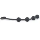 Nexus Excite elastīga anālo bumbiņu ķēde – 24 cm (9.4″) – Melns — Foto 4