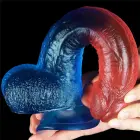 Dazzle Studs reālistisks dildo ar piesūcekni – 23 cm (9″) – Daudzkrāsains — Foto 10