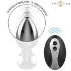 Intense вибрирующая металлическая анальная пробка M – 7.7 cm – цветной — Фото 3