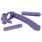 Los Analos Double Delight strap-on dildo komplekts – violets Foto 4
