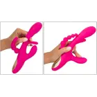 Sweet Smile Triple Vibe Vibrator with Flicking Tongue – 24.4 cm (9.6″) – Pink — Photo 11