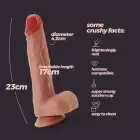 Inviktus реалистичный дилдо с присоской – 23 cm (9″) – телесный — Фото 6