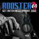 Velv'Or Rooster Hawk silikoninis varpos žiedas – juodas — Nuotrauka 6